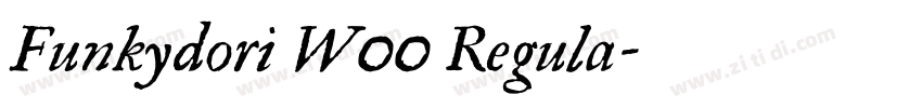 Funkydori W00 Regula字体转换